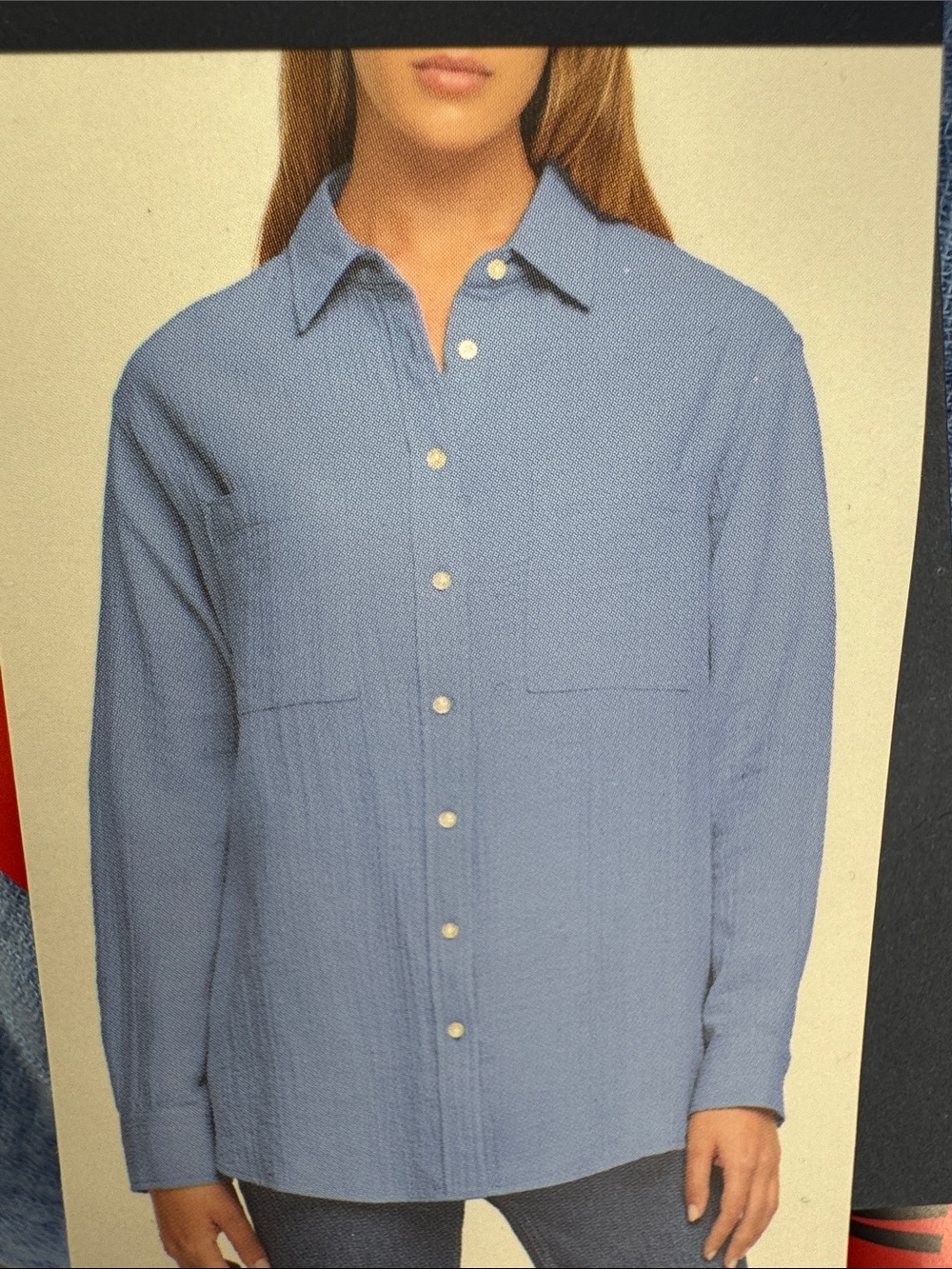 Gap Light Blue Button-Up Shirt